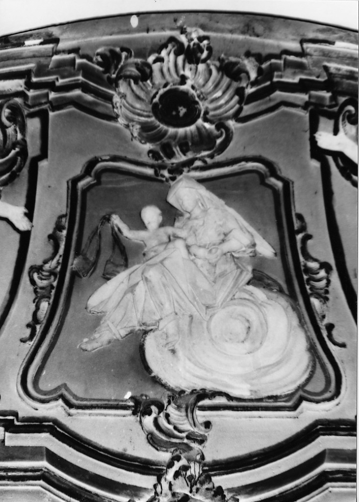 Madonna del Carmelo (medaglione) di Capitani S (attribuito) (sec. XVIII)