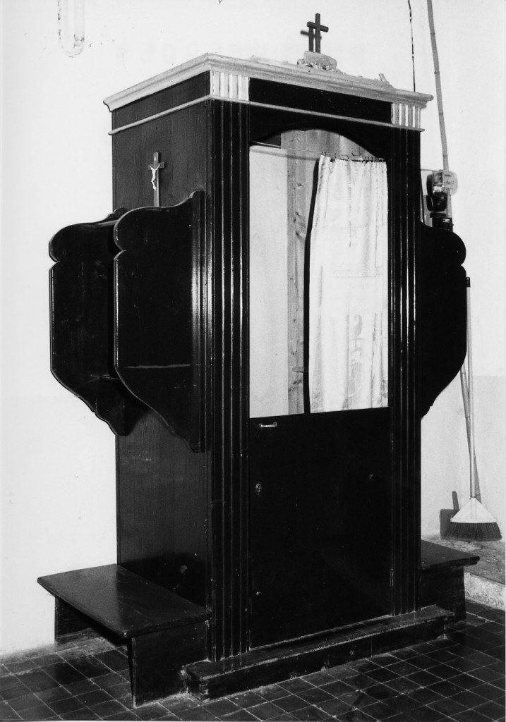 confessionale - ambito Italia centrale (fine/inizio secc. XIX/ XX)