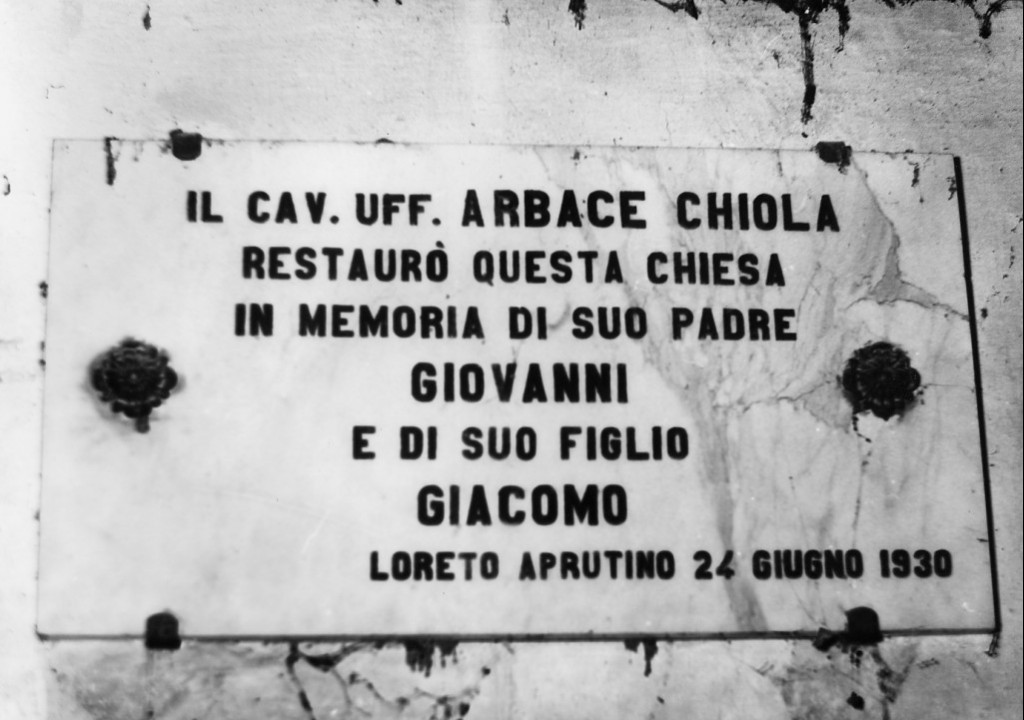 targa - produzione abruzzese (sec. XX)