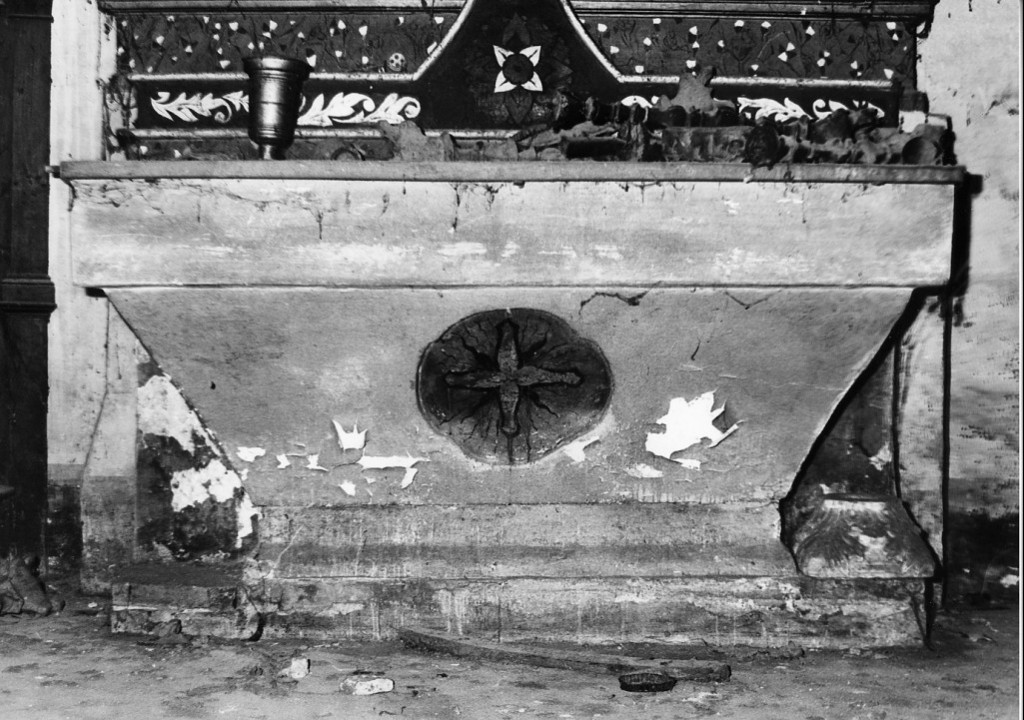 altare - a cofano - ambito abruzzese (prima metà sec. XVII)