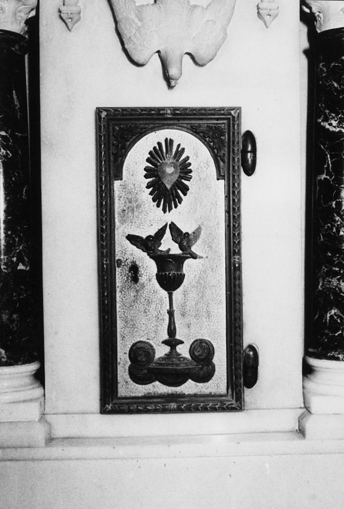 Sacro Cuore di Gesù (sportello di tabernacolo) - ambito Italia centrale (inizio sec. XX)