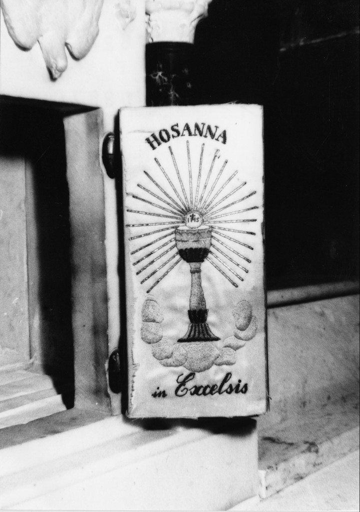 calice eucaristico (tessuto) - ambito Italia centrale (inizio sec. XX)