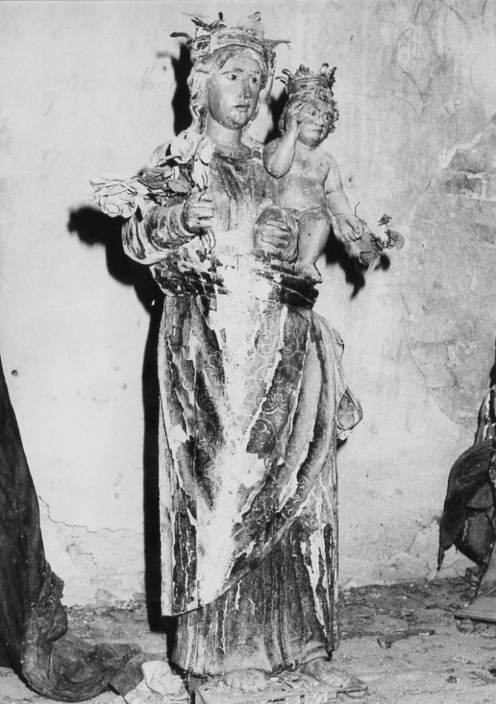 Madonna incoronata con Bambino (statua) - ambito abruzzese (sec. XVI)