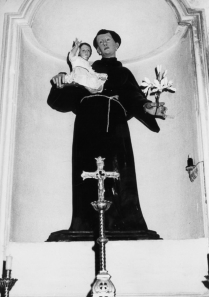 Sant'Antonio da Padova con il bambino (statua) - ambito Italia centrale (sec. XIX)