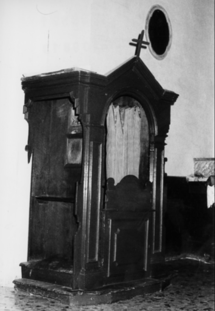 confessionale - ambito Italia centrale (sec. XIX)