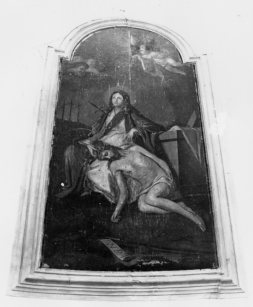 Madonna Addolorata con Cristo morto (dipinto) di Palunti S (attribuito) (sec. XVIII)