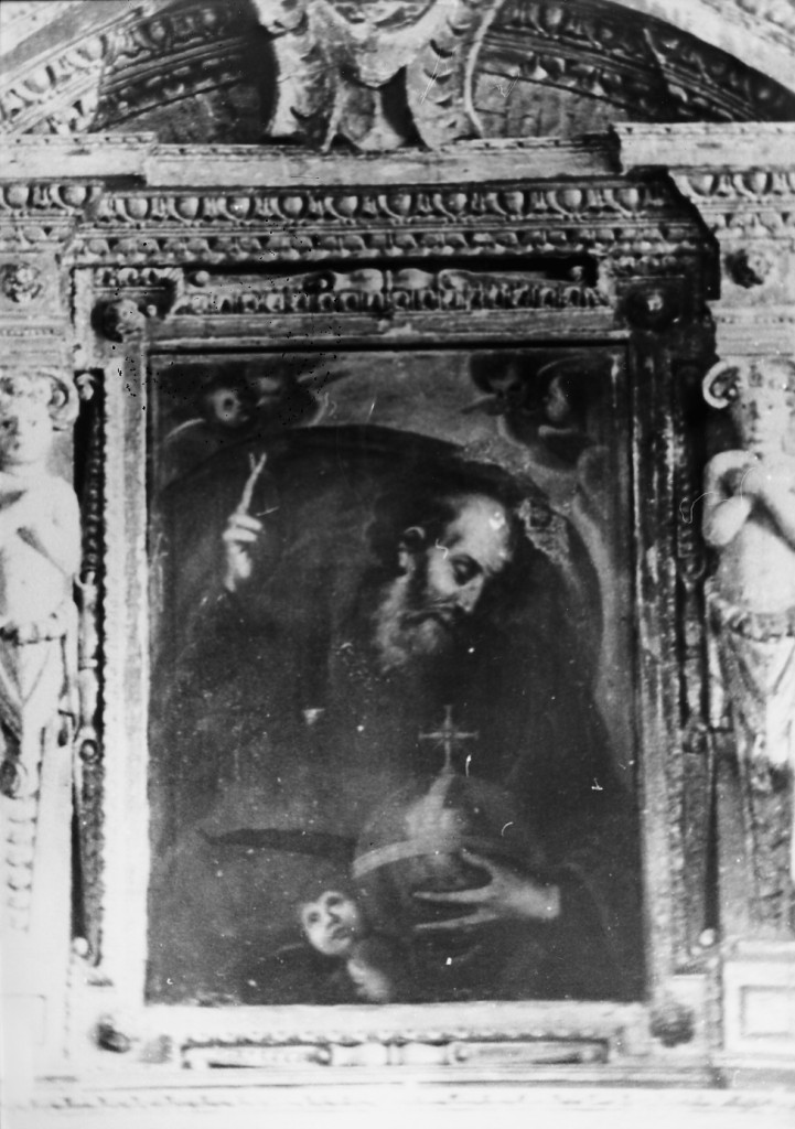 Dio Padre benedicente (dipinto) di Spinelli (attribuito) (sec. XVII)