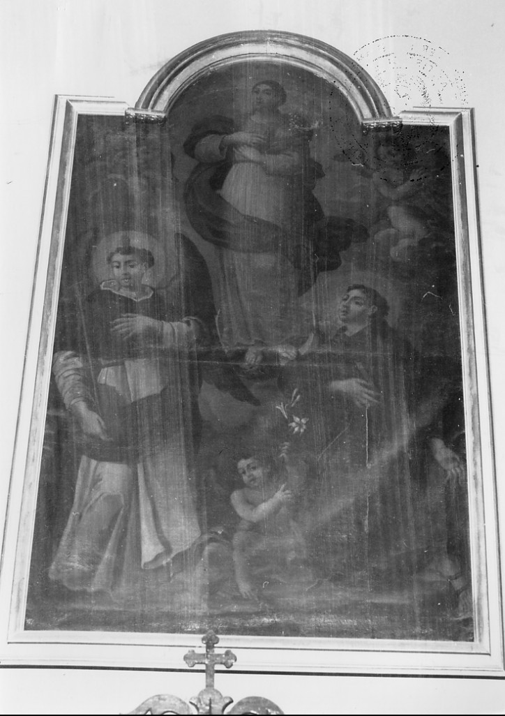 Immacolata Concezione e San Vincenzo Ferrer e Sant' Antonio da Padova (dipinto) - ambito Italia centrale (sec. XVIII)