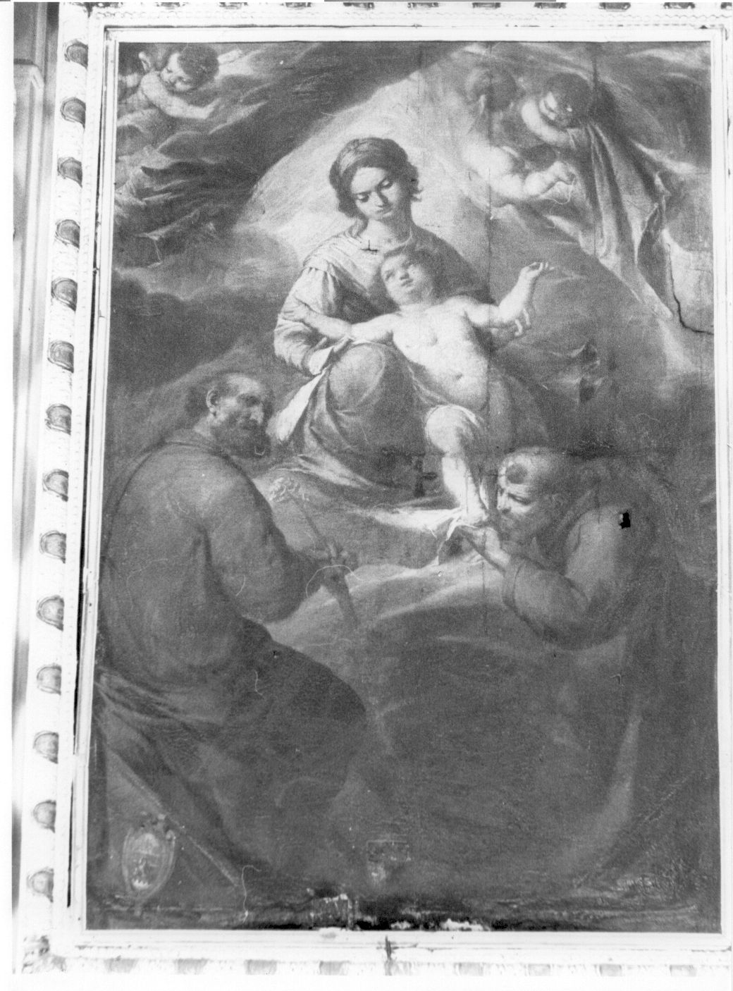 Madonna con Bambino e Santi (dipinto) - ambito Italia centrale (sec. I)