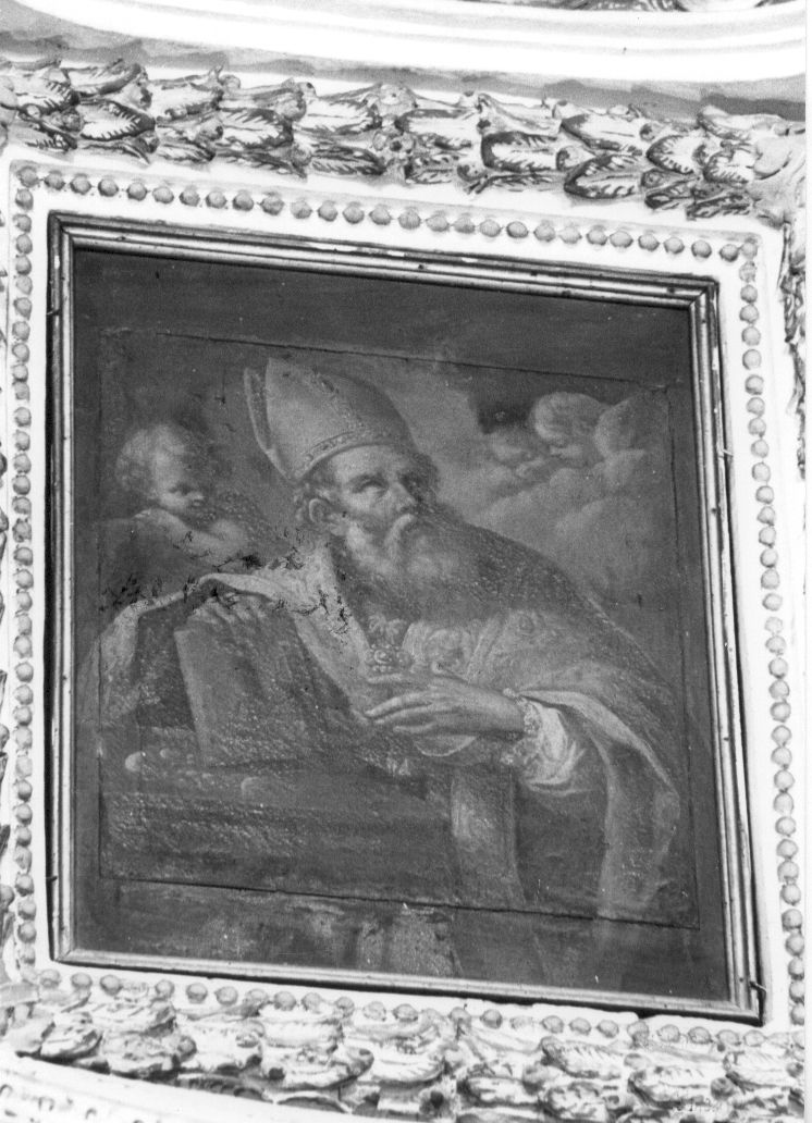 Santo vescovo (dipinto) - ambito Italia centrale (sec. I)