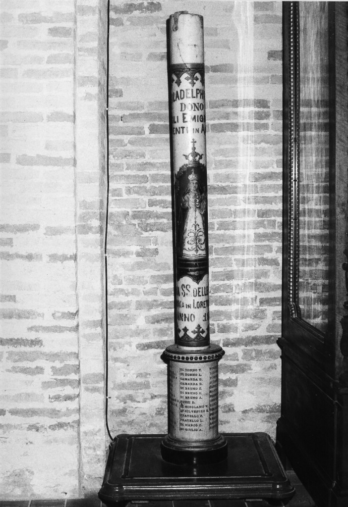 cero votivo, coppia - produzione abruzzese (sec. XX)