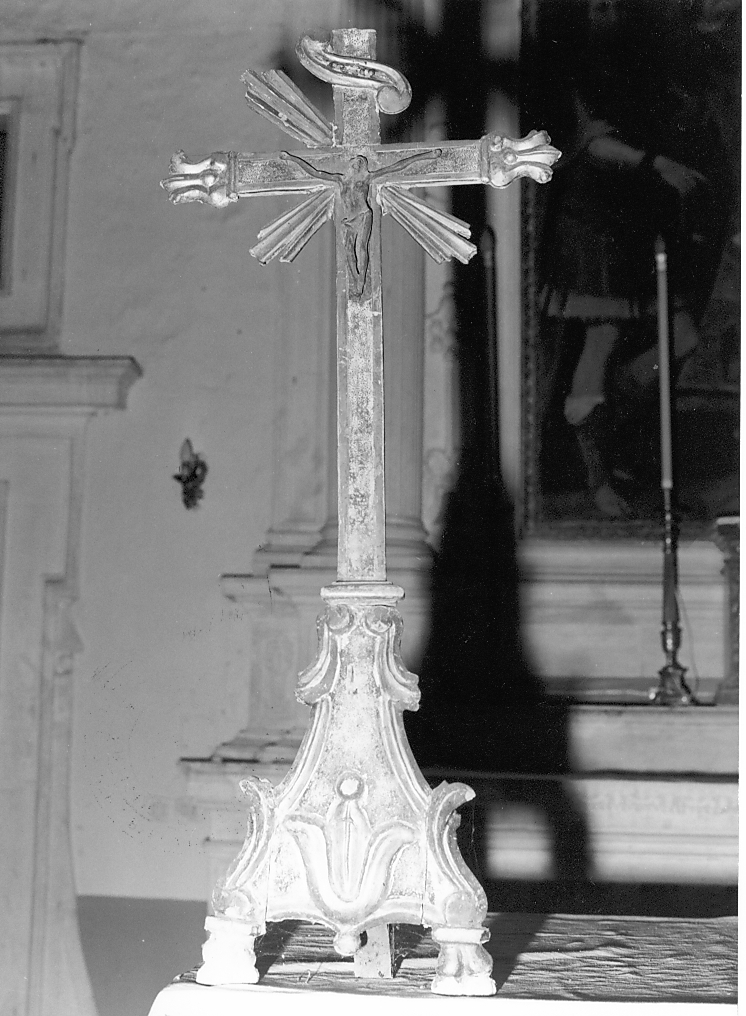 croce d'altare, opera isolata - bottega Italia centrale (sec. XIX)