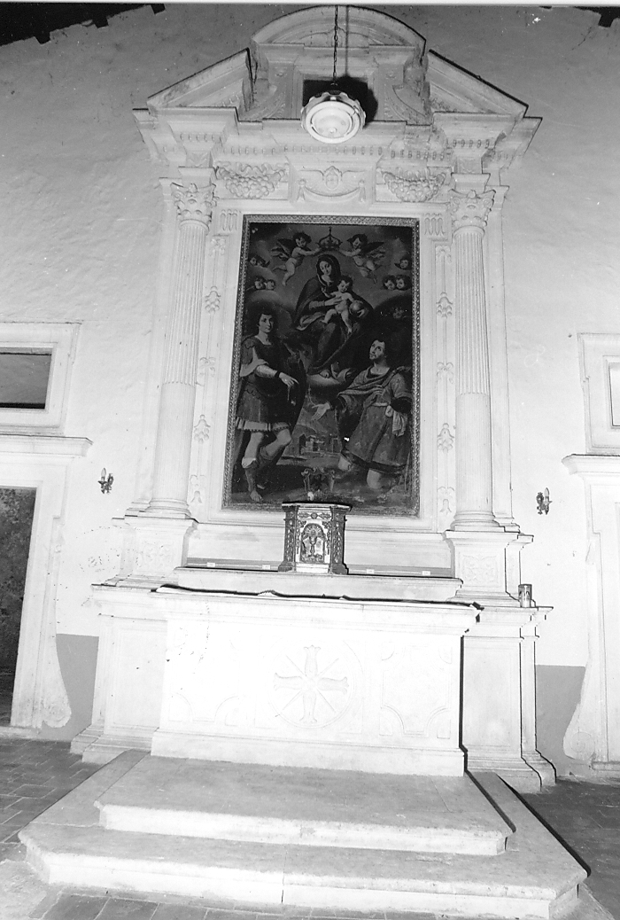 altare maggiore, opera isolata - bottega Italia centrale (sec. XVII)