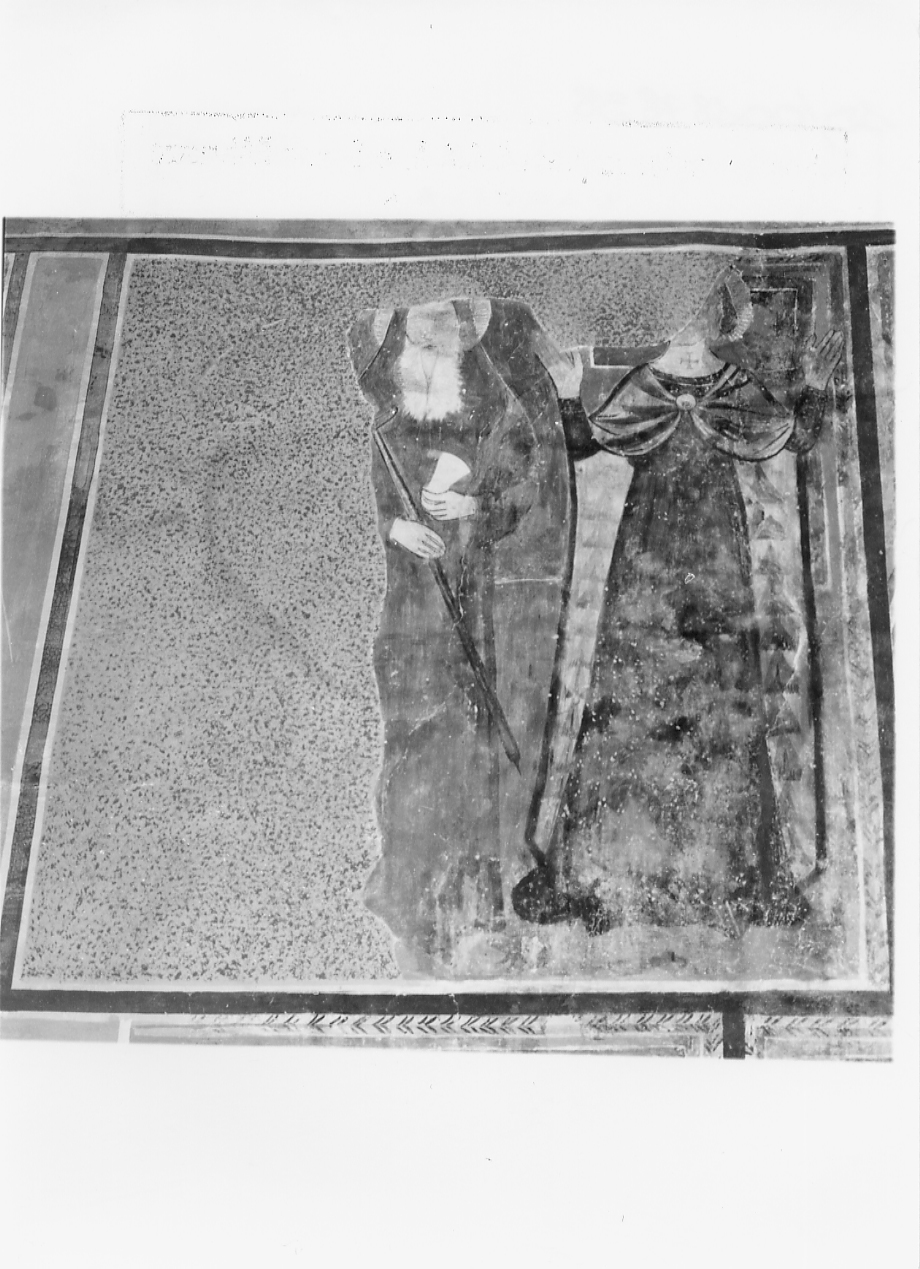 Sant'Antonio Abate e Santa, Sant'Antonio Abate e Santa (dipinto, opera isolata) - ambito abruzzese (sec. XIV)