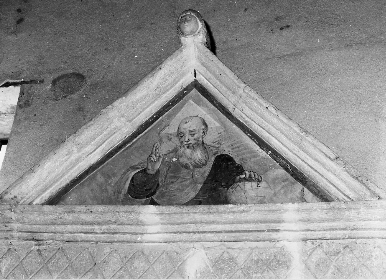 Dio Padre benedicente, Dio Padre benedicente (dipinto, opera isolata) - ambito abruzzese (sec. XV)
