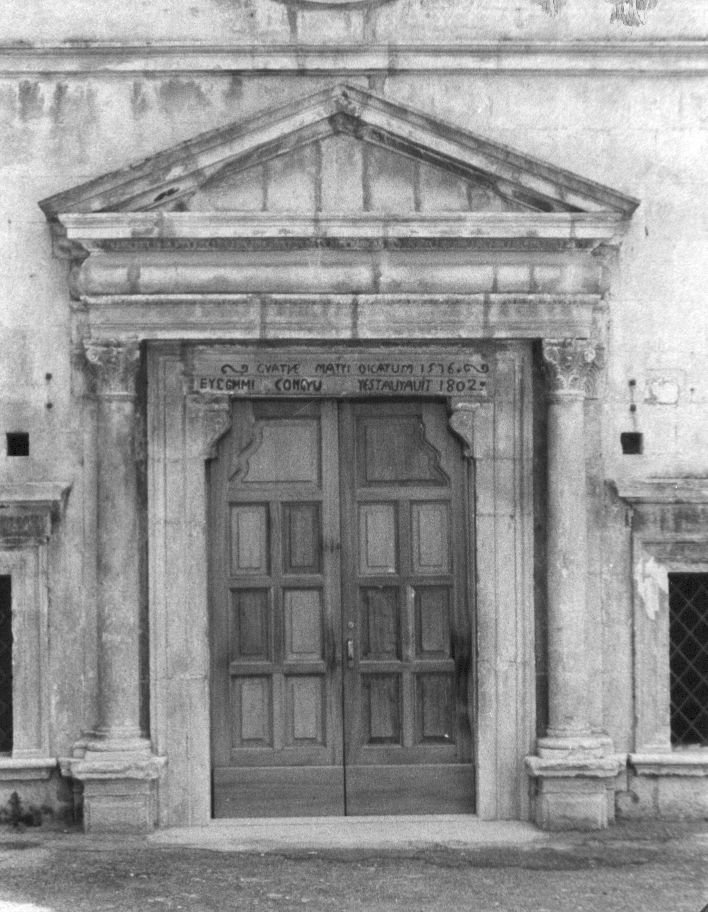 mostra di portale, opera isolata - bottega abruzzese (sec. XVI)