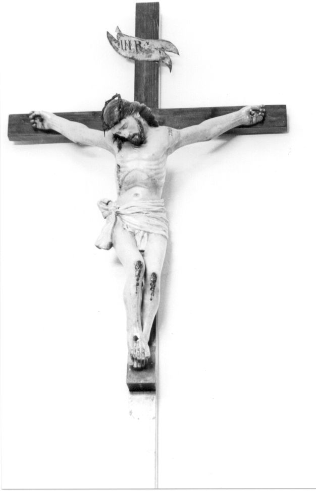 Cristo crocifisso (crocifisso, opera isolata) - bottega abruzzese (sec. XIX)