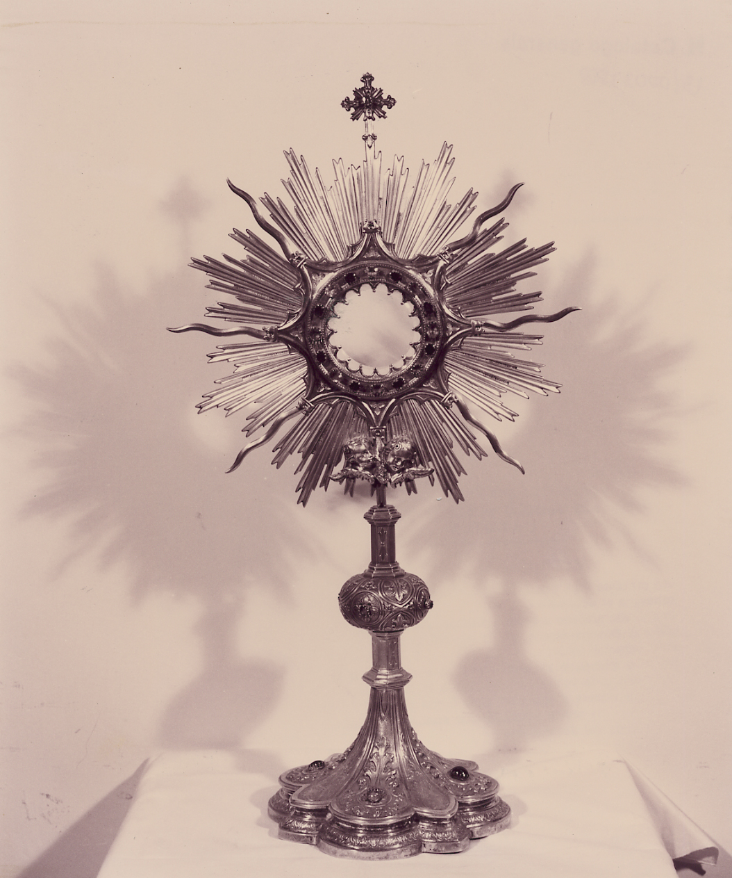 ostensorio - a raggiera, opera isolata - bottega Italia centrale (sec. XVII)