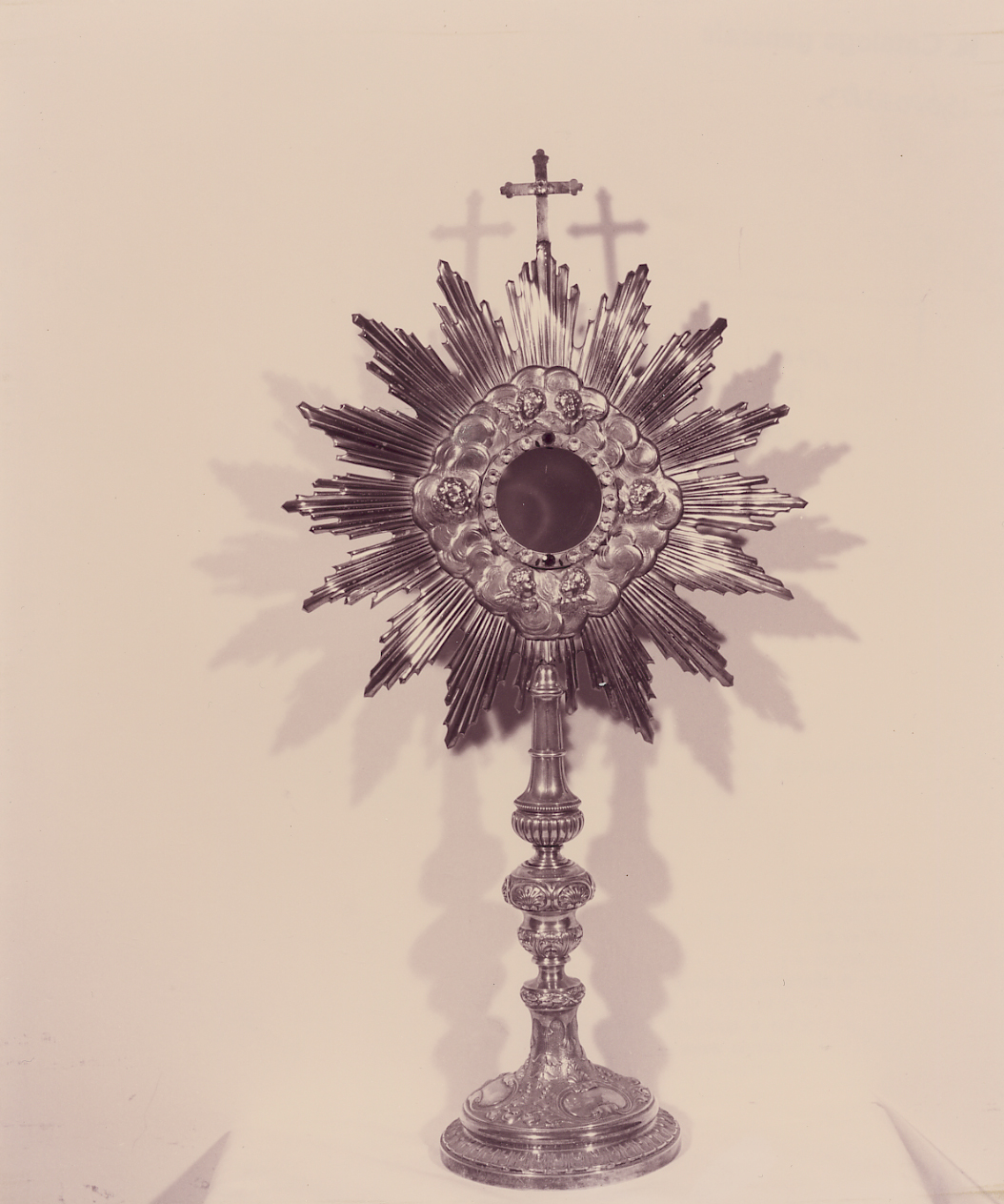 ostensorio - a raggiera - bottega Italia centrale (prima metà sec. XIX)