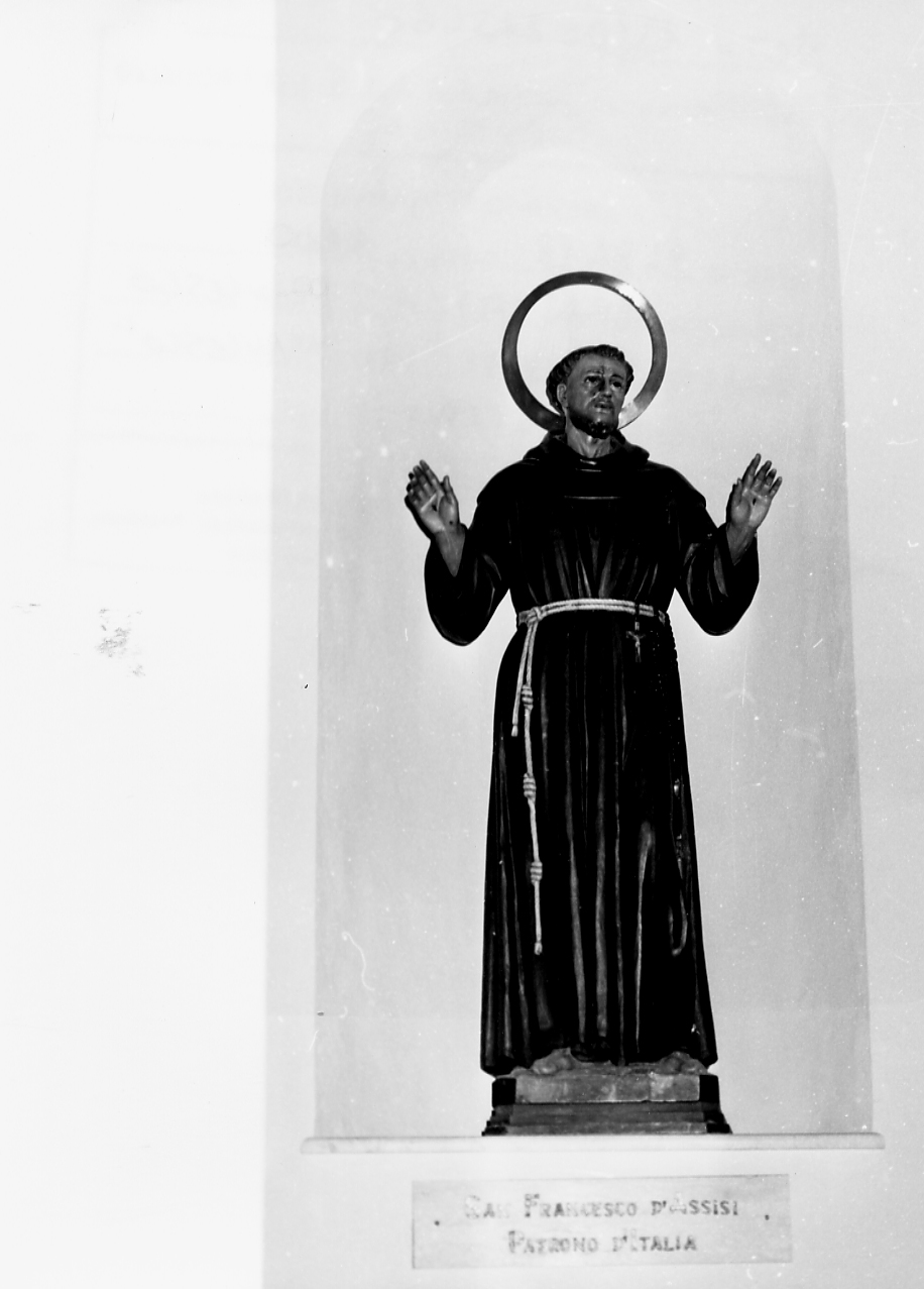 San Francesco d'Assisi (statua, opera isolata) - bottega abruzzese (sec. XIX)