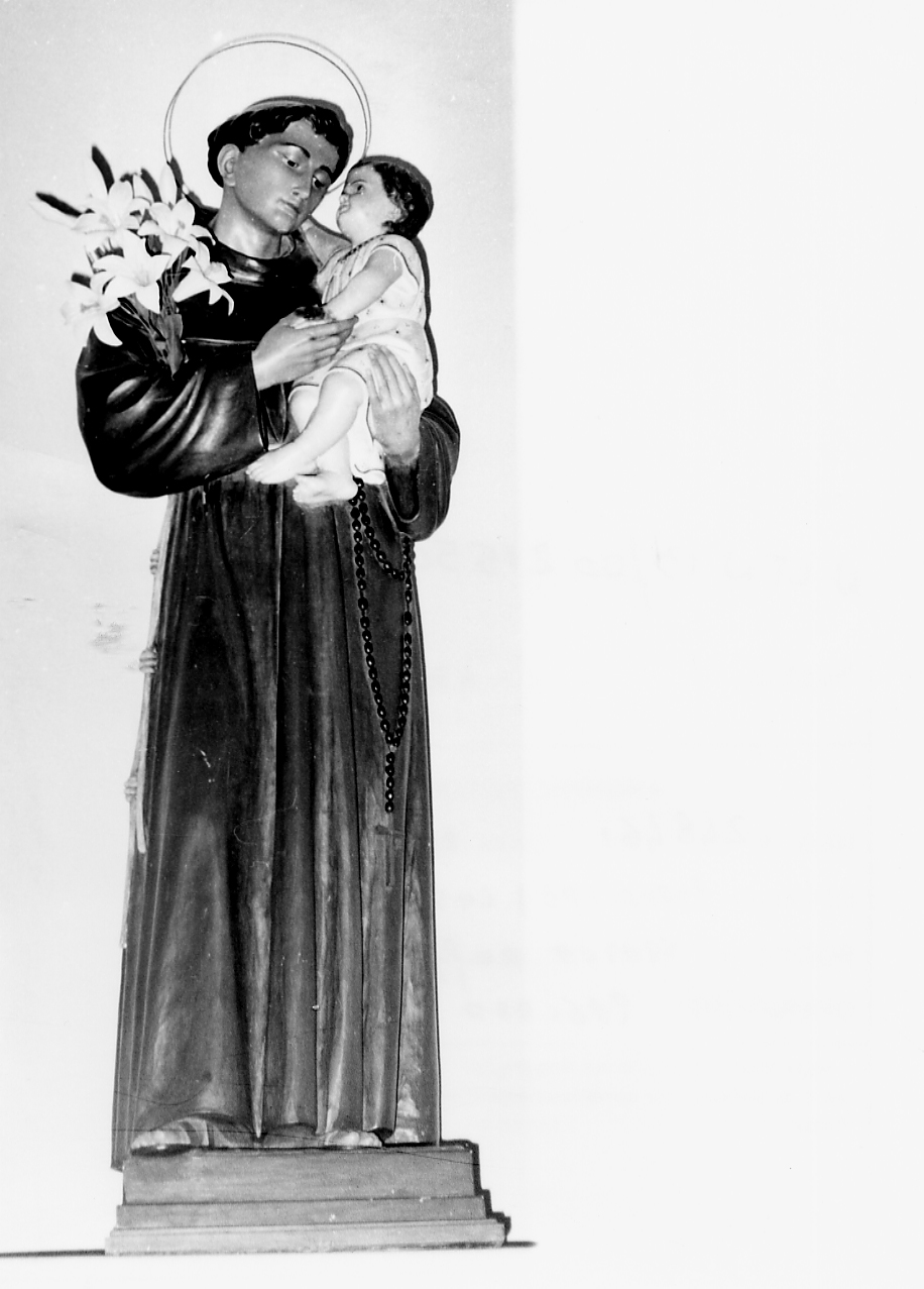 Sant'Antonio da Padova (statua, opera isolata) - bottega abruzzese (sec. XIX)