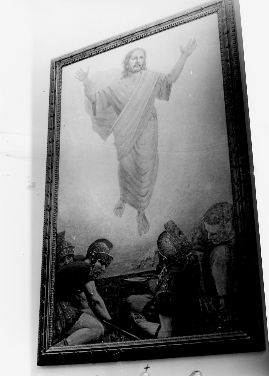 resurrezione di Cristo (dipinto, opera isolata) - ambito abruzzese (seconda metà, prima metà sec. XIX, sec. XX)