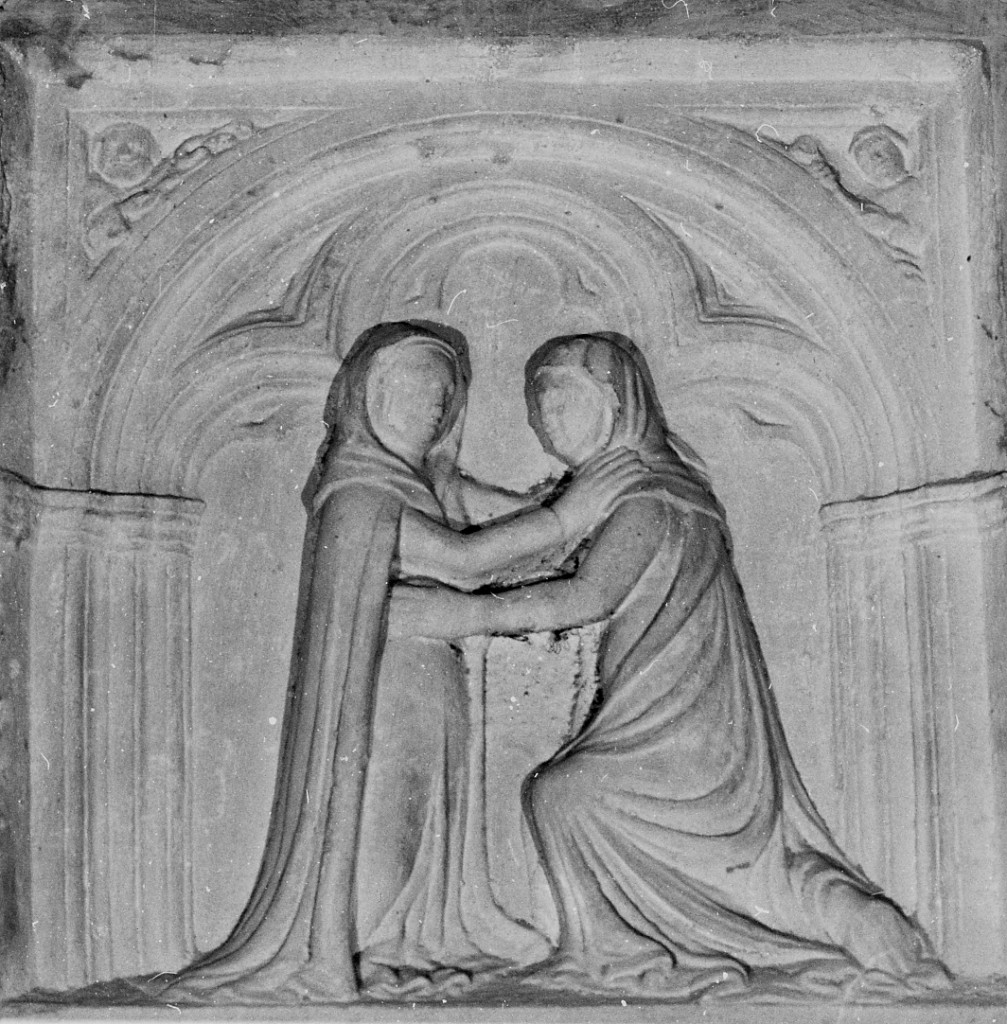 visitazione (rilievo) di De Rettori Giovanni (sec. XV)