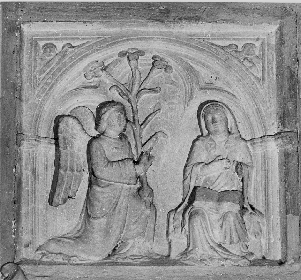 Annunciazione (rilievo) di De Rettori Giovanni (sec. XV)