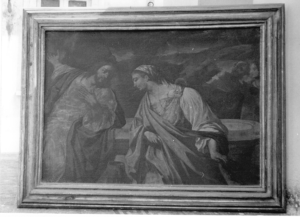 La Samaritana, Cristo e la Samaritana (dipinto, opera isolata) - ambito napoletano (seconda metà sec. XVII)