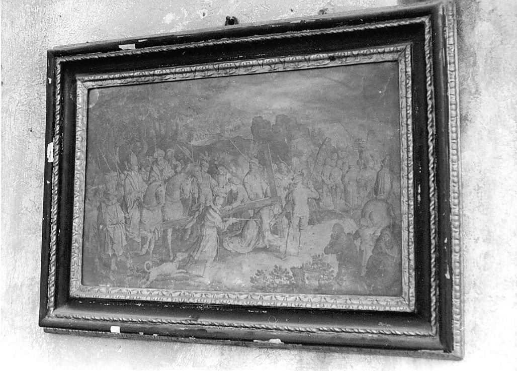 Cristo cade sotto la croce, Cristo cade sotto la croce (dipinto, opera isolata) di De Bruyn Nicolaes (seconda metà sec. XVII)