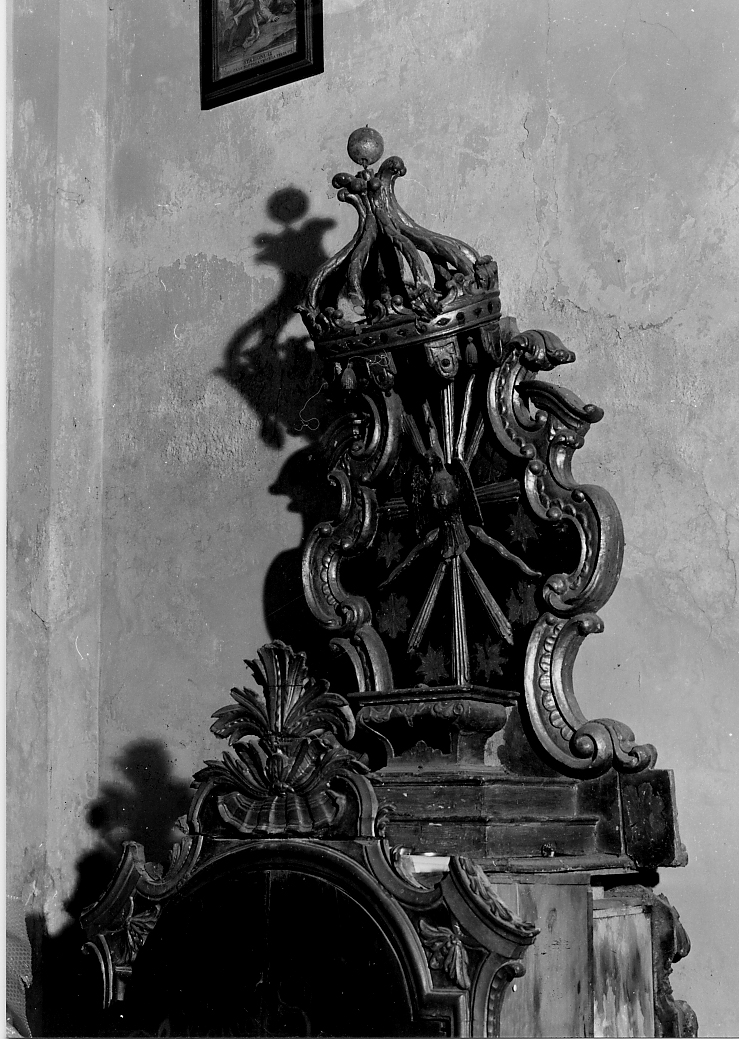 tronetto per esposizione eucaristica - ambito Italia centrale (sec. XVIII)