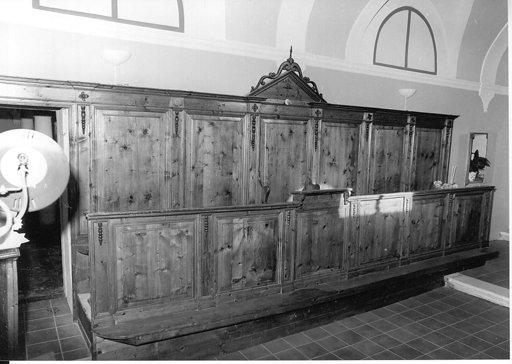 stalli del coro - ambito Italia centrale (fine sec. XIX)