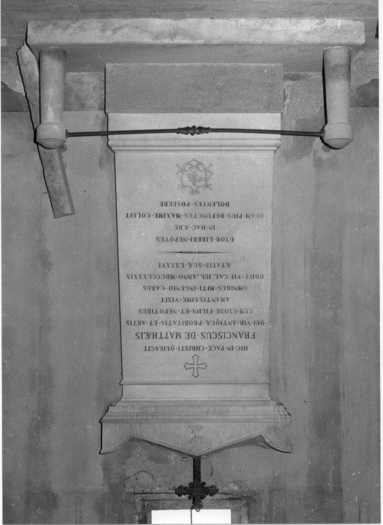 monumento funebre - ambito Italia centrale (sec. XIX)