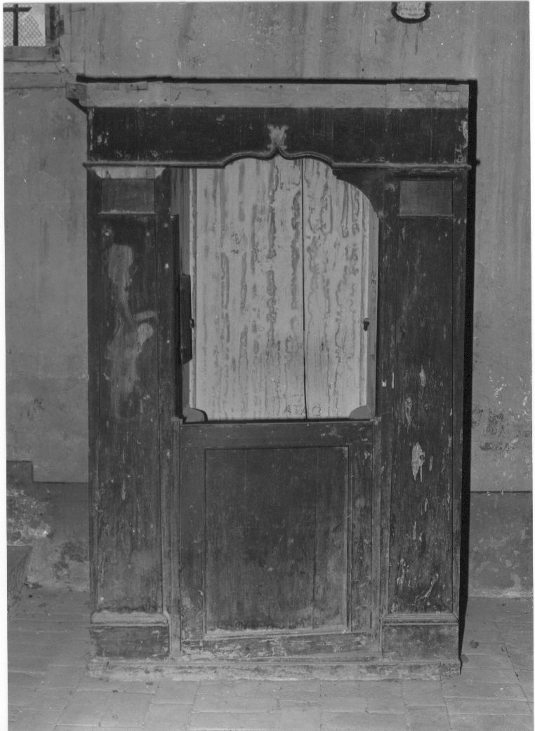 confessionale - ambito Italia centrale (sec. XIX)