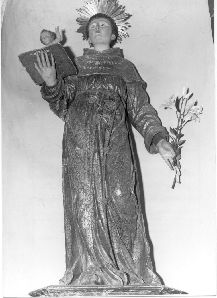 Sant'Antonio da Padova (statua) - ambito Italia centrale (sec. XVII)