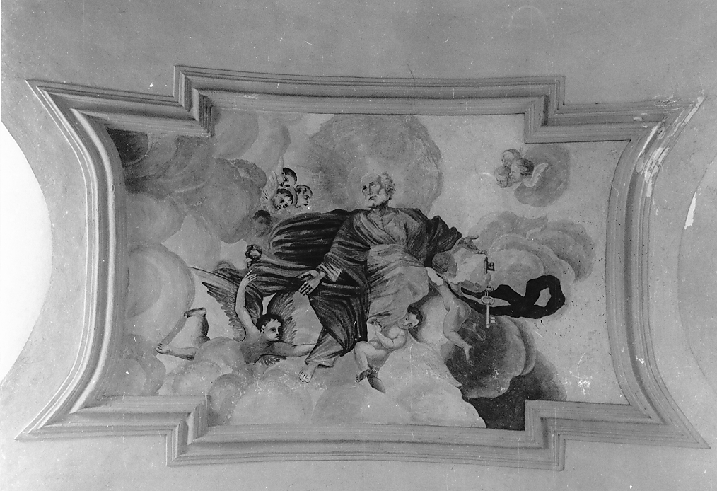 San Pietro in gloria (dipinto, opera isolata) - ambito Italia centrale (secc. XIX/ XX)