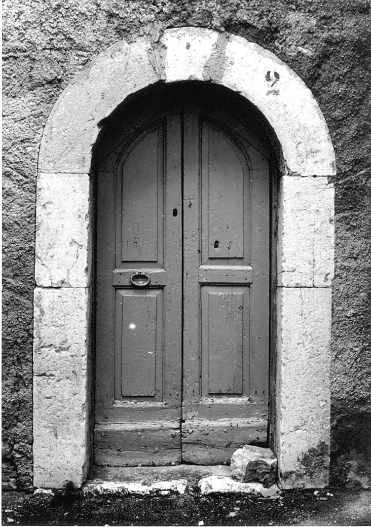 mostra di portale, elemento d'insieme - ambito Italia centrale (sec. XIX)