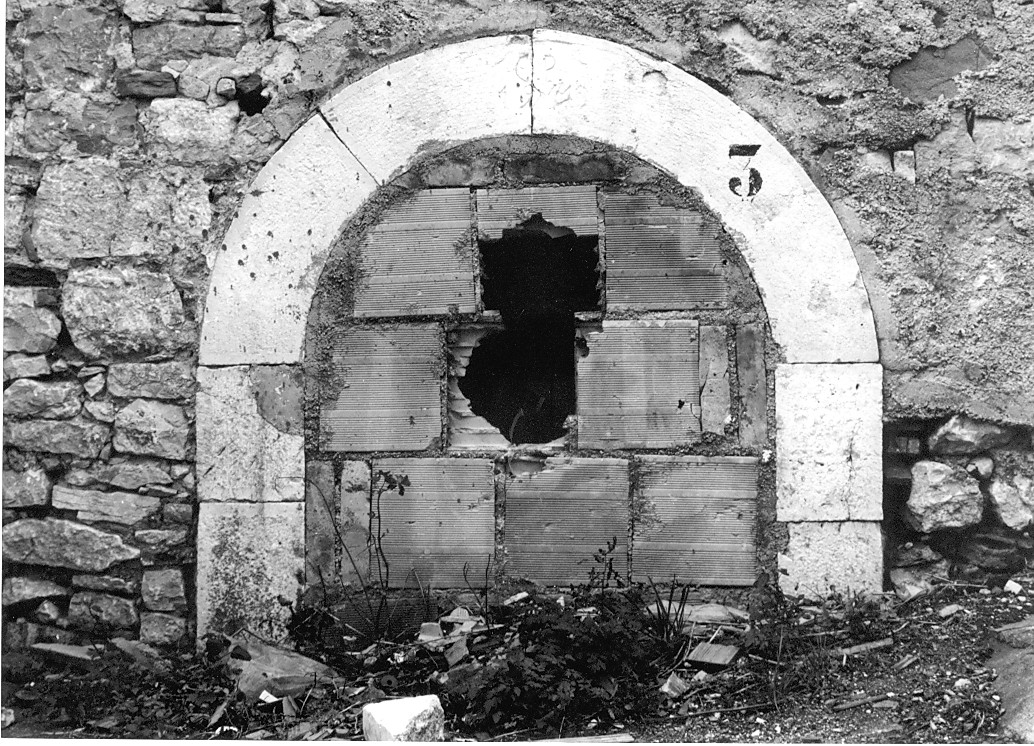 mostra di portale, elemento d'insieme - ambito Italia centrale (sec. XX)