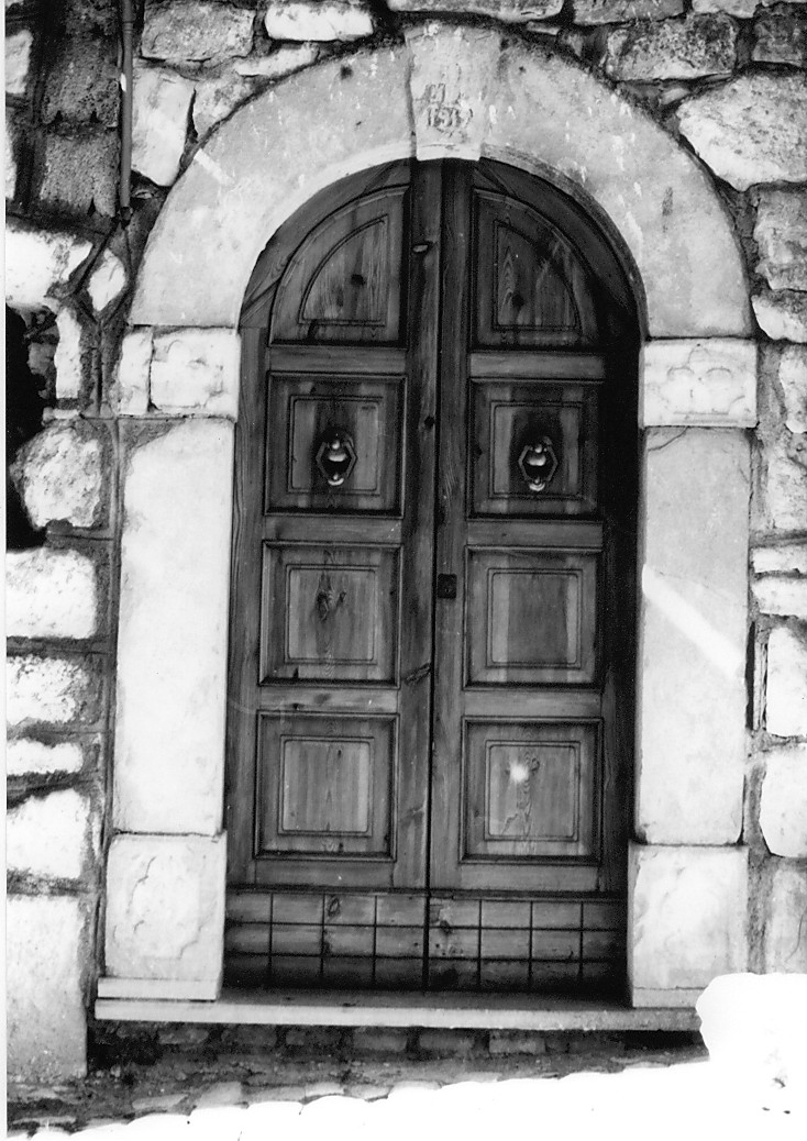 mostra di portale, elemento d'insieme - ambito Italia centrale (secc. XVIII/ XIX)