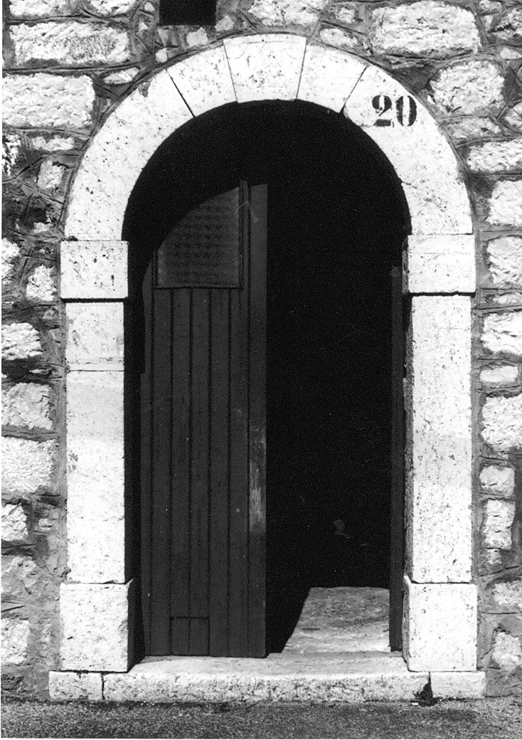 mostra di portale, elemento d'insieme - ambito Italia centrale (sec. XX)