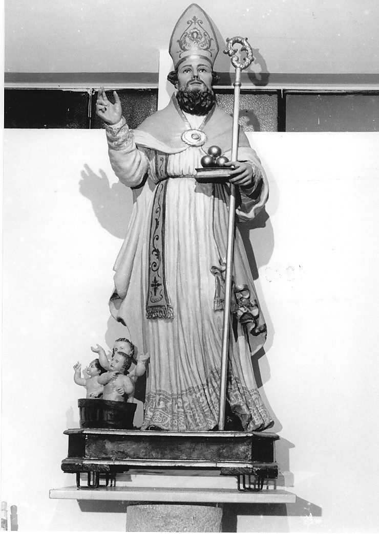 San Nicola di Bari (statua, opera isolata) - ambito Italia centrale (sec. XIX)