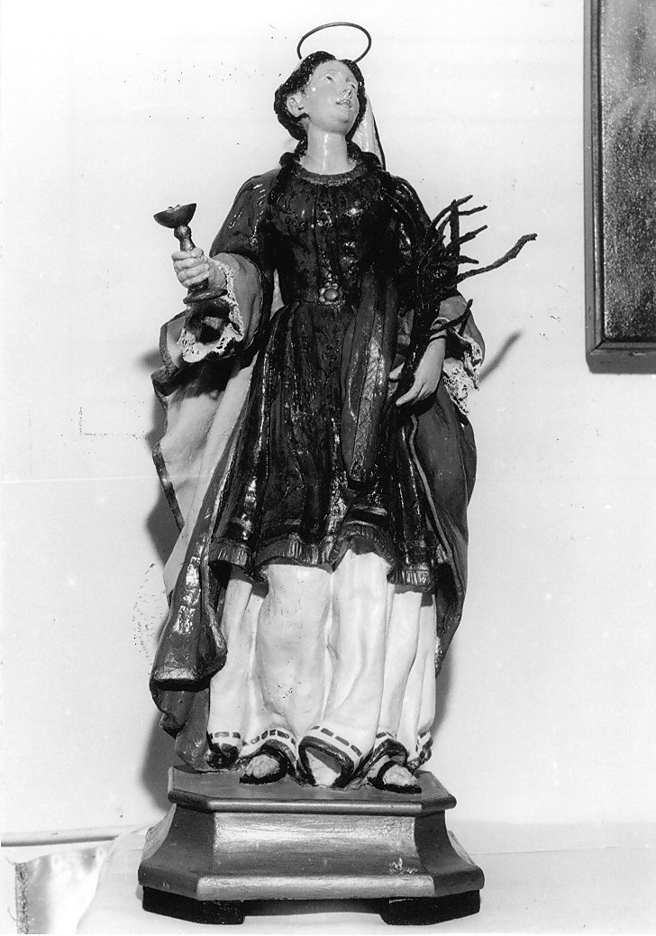 Santa Lucia (statuetta, opera isolata) - ambito Italia centrale (sec. XVIII)
