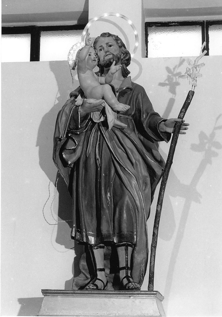 San Giuseppe e Gesù Bambino (statua, opera isolata) - ambito Italia centrale (sec. XIX)