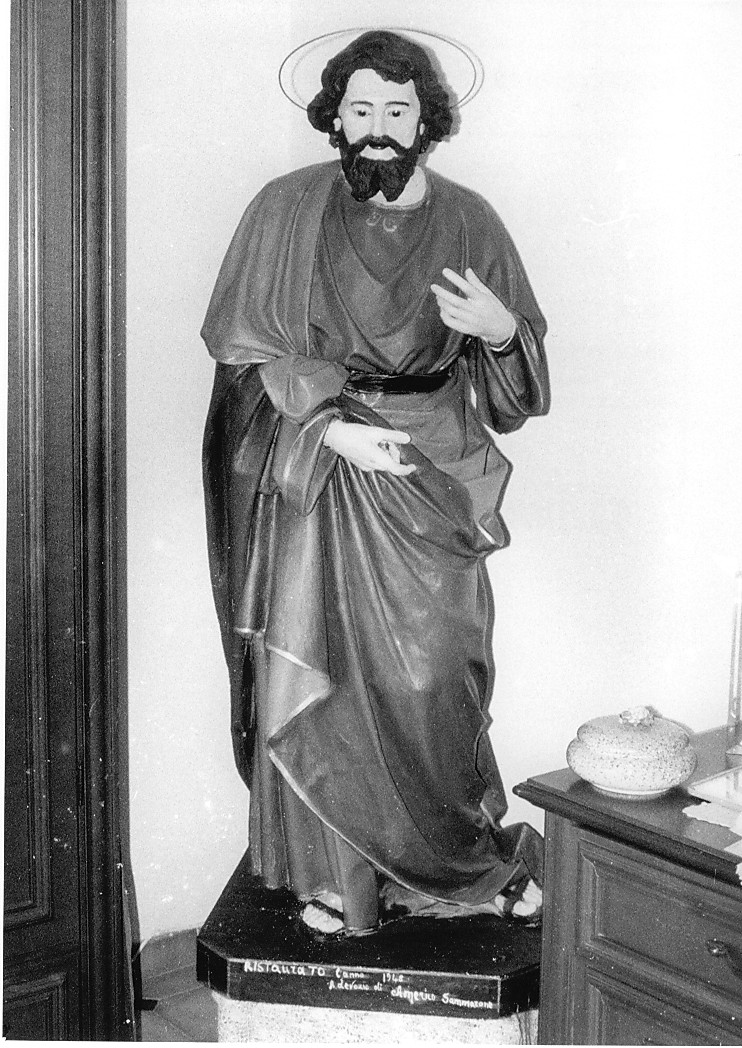 San Tommaso apostolo (statua, opera isolata) - ambito Italia centrale (sec. XX)