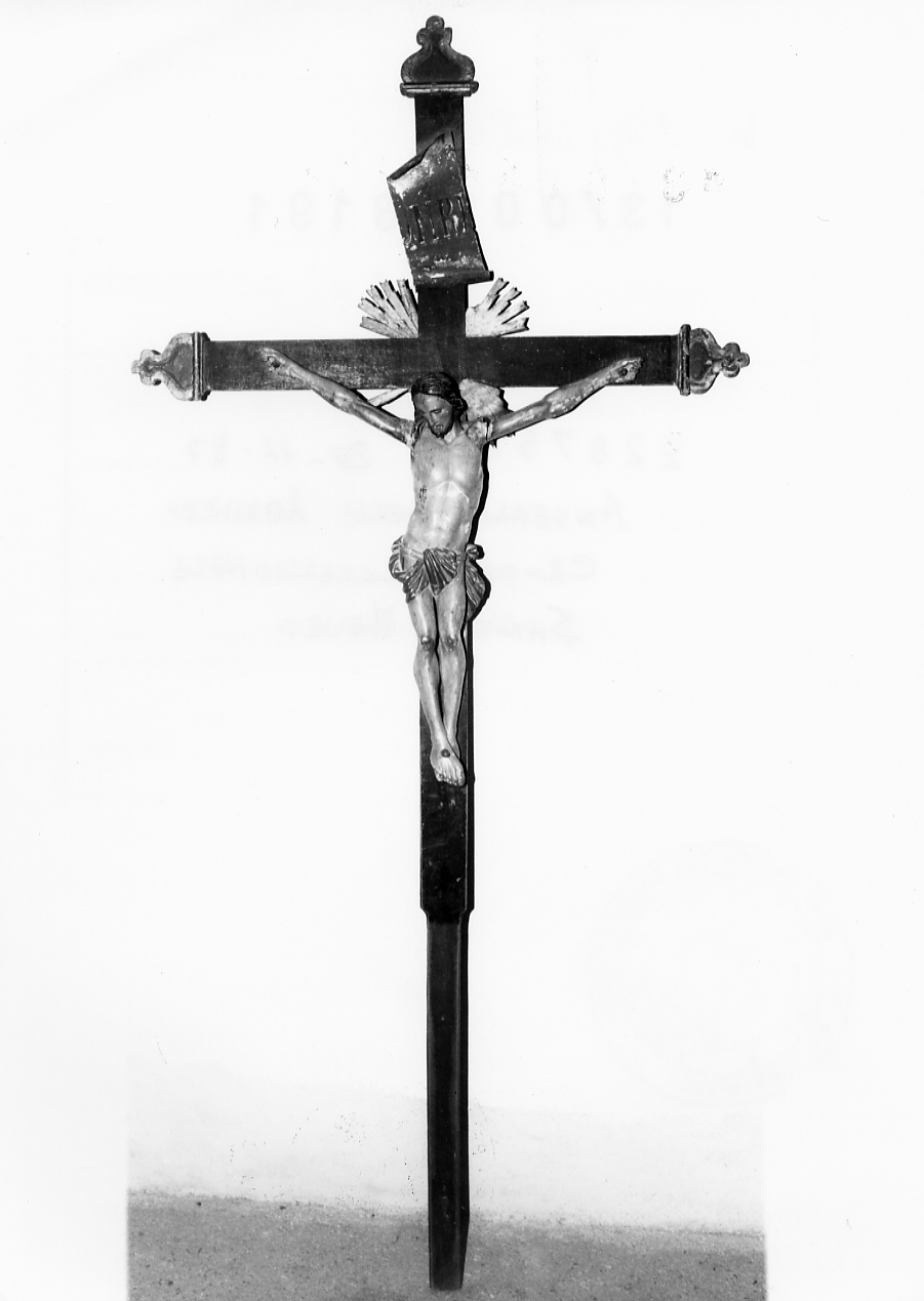 croce processionale, opera isolata - ambito abruzzese (ultimo quarto sec. XIX)