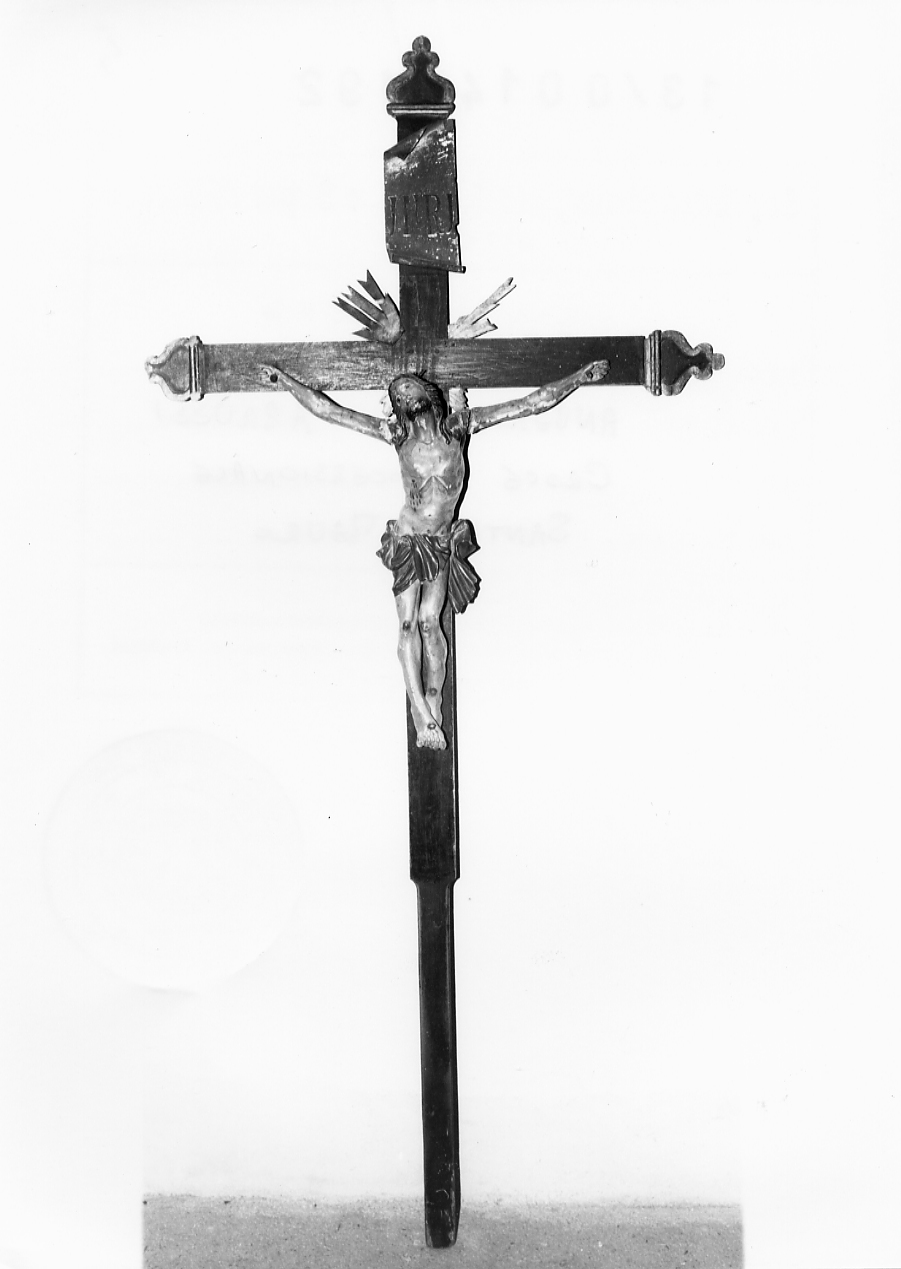 croce processionale, opera isolata - ambito abruzzese (ultimo quarto sec. XIX)