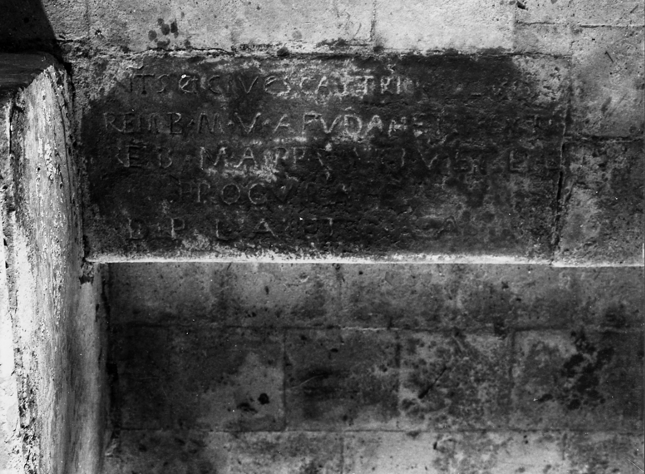 lapide - manifattura abruzzese (sec. XVII)