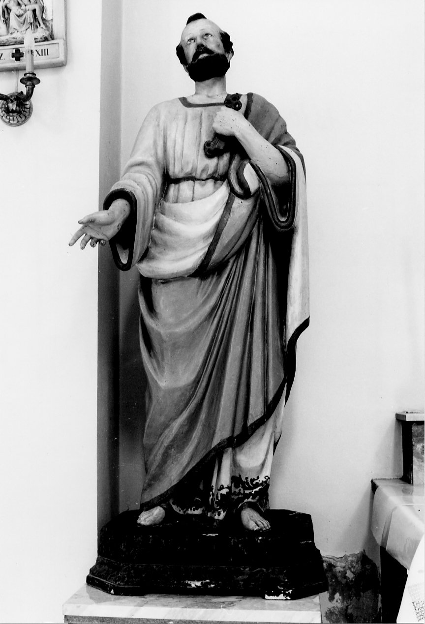 San Pietro (statua, opera isolata) - ambito Italia centro-meridionale (sec. XIX)