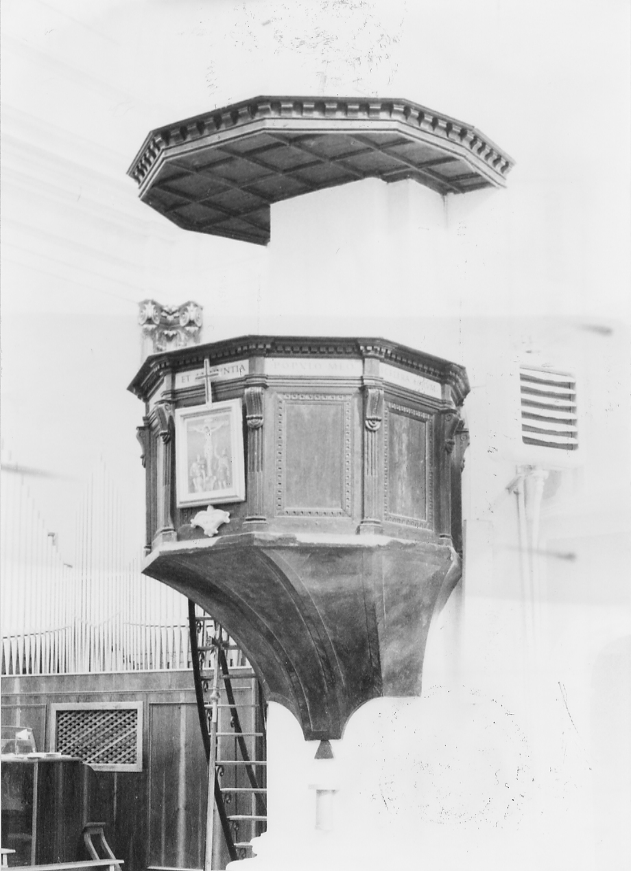 pulpito, opera isolata - ambito Italia centrale (fine/inizio secc. XVIII/ XIX)