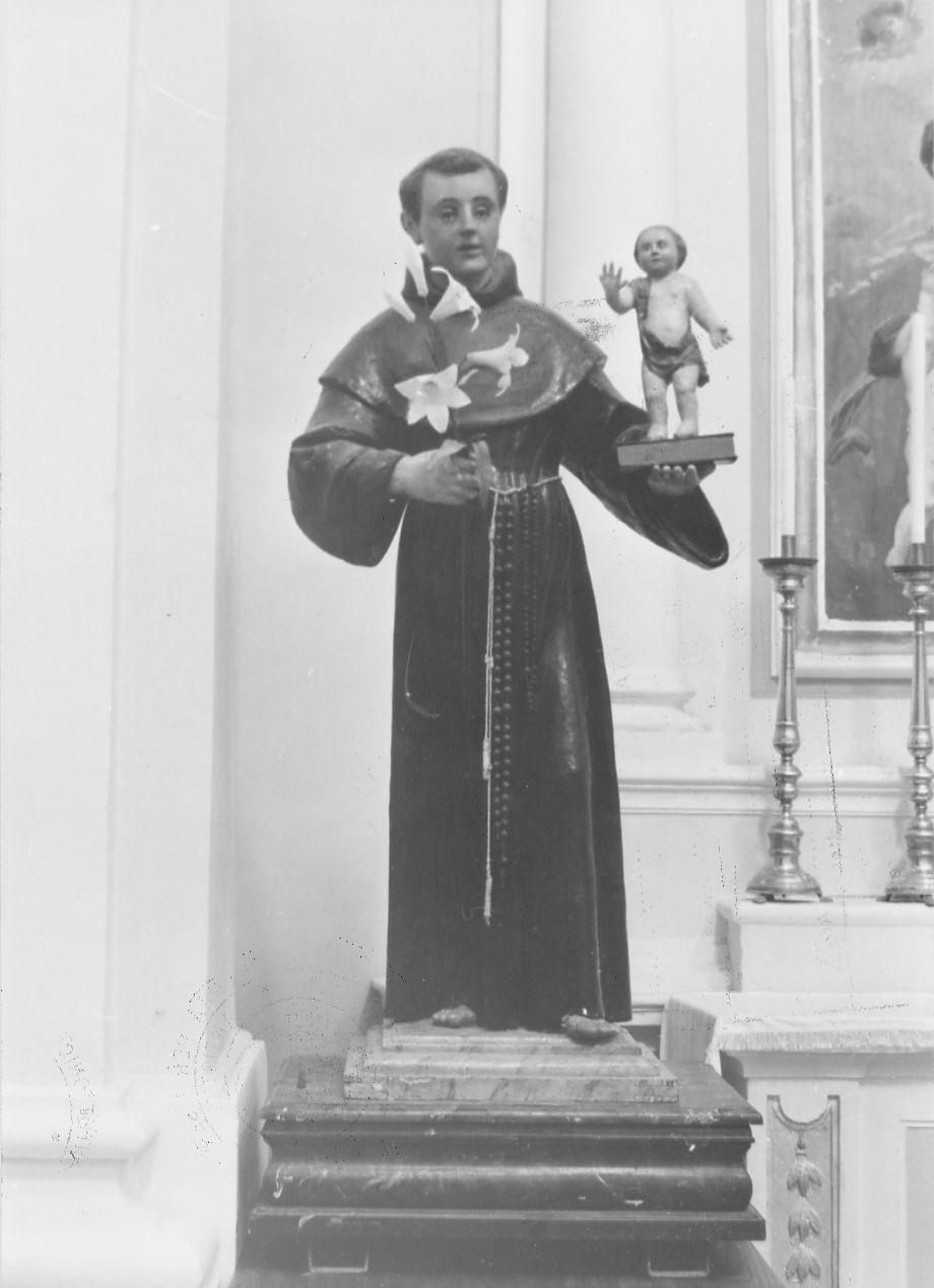 Sant'Antonio (statua, opera isolata) - ambito Italia centrale (fine/inizio secc. XVIII/ XIX)